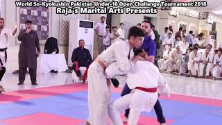 So-Kyokushin Pakistan Under-16 open challange tournament Knockout fight