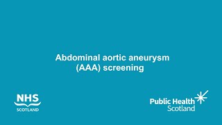 Abdominal aortic aneurysm (AAA) screening - what to expect at your appointment