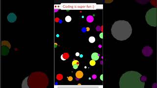 Draw colorful bubbles using python #coding #shorts #python #pythonforbeginners #codingforkidsfree