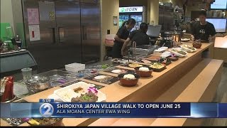 Get a sneak peek of Shirokiya’s new Japan Village Walk