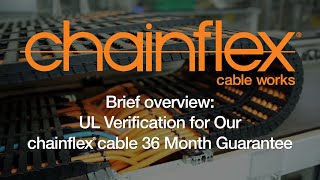 Brief overview - UL Verification for Our chainflex® cable 36 Month Guarantee