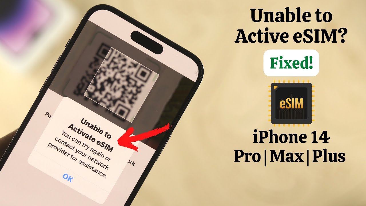 Unable To Activate E-SIM On IPhone! Here Is The Fix! - YouTube