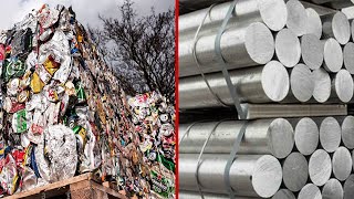 Amazing Aluminum Recycling Process Method. Fantastic Melting Aluminum Scrap Recycle Plant Technology