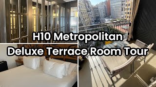 H10 Metropolitan Deluxe Terrace Room Tour | Barcelona Spain