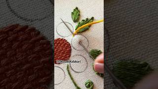 Stunning 🙋‍♀️ Hand Embroidery Designs/Buttonhole stitch tutorial #shorts #embroidery