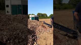 Mini Crusher Hire - Tigerbite 425 crushing old concrete and bricks for repurposing