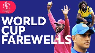 World Cup Farewells | Goodbye Dhoni, Malinga, Gayle, and more! | ICC Cricket World Cup 2019