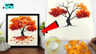 How To Make Beautiful Paper Tree Art | DIY Wall Hanging Craft Ideas | Tree Wall Decor Ideas |