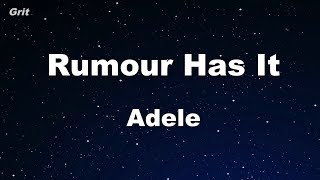 Rumor Has It - Adele Karaoke 【No Guide Melody】 Instrumental