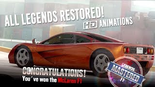 CSR Racing 2 | All Restored Legends Animations! + McLaren F1 Delivery \u0026 Stage 5 Tune!