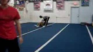 pants fall off while cheerleading