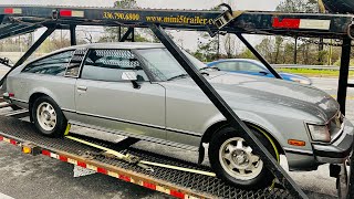 Taking delivery of 1979 Toyota Celica Supra