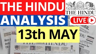 13th May 2023 | The Hindu Newspaper Analysis | Live Current Affairs for UPSC IAS by Sahil Saini