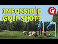 Impossible golf shot? Play the golf ball below your feet is not impossible if you know how