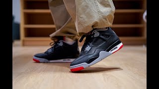 2024 Air Jordan 4 Bred Review \u0026 On Feet! AJ4 黑红（2024）：21世纪最强的乔4复刻！不服来辩！