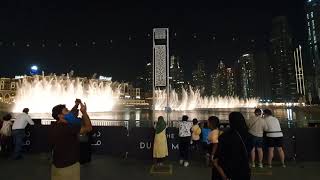 The Musical Fountain at Dubai Mall