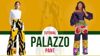 Easy PALAZZO PANT TUTORIAL | Wide Leg Outfit