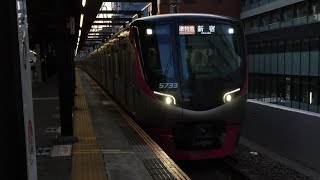 京王5000系準特急京王線新宿駅に入線シーン(ミュージックホーンあり)