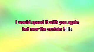 Bobby Darin The Curtain FallsVideo Karaoke with a colored background 231620