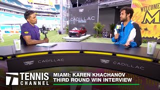 Karen Khachanov Reflects on Armenian Roots & Seeing Andre Agassi | Miami 3R