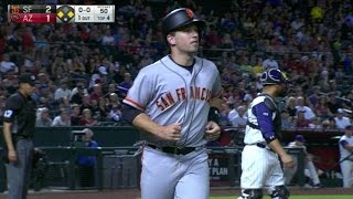 SF@ARI: Pence gives the Giants the lead with his RBI