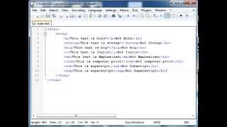 HTML Tutorial - 6 - Formatting
