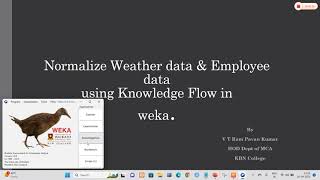 Weka to Normalize the data