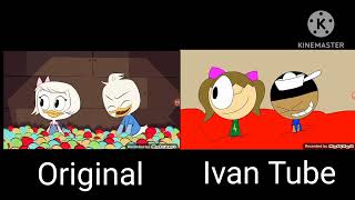 DuckTales Original vs Ivan Tube side by side