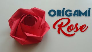 Origami Rose - Cara Membuat Origami Bunga Mawar