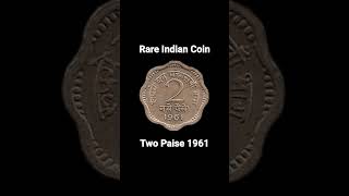 Rare Indian Coin Two Paise 1961 #shorts