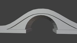 Blender 2.81 Moon Bridge modeling