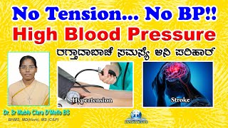 How to Control High Blood Pressure  | ರಗ್ತಾದಾಬಾಚೆ ಸಮಸ್ಯೆ ಆನಿ ಪರಿಹಾರ್ | Dr Sr Mable C D'Mello BS.