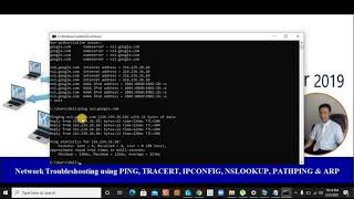 53-Network Troubleshooting using PING, TRACERT, IPCONFIG, NSLOOKUP, PATHPING \u0026 ARP