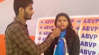 ABVP ke 61van pradesh adhiveshan main patna ke chatra se kuch baat chit