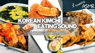 ASMR CHONGGAK KIMCHI SPECIAL🧡 | Korean Chonggak(young radish) Kimchi  Mukbang | REAL EATING SOUND