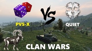 World of Tanks - MINES CLIMB - PVS-X vs QUIET - CLAN WARS #11