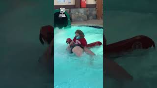 I nearly drowned in kiddie pool 😳🛟 🎥: TikTok / gabimilller