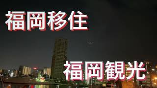 福岡　かもめ広場周辺観光　 港の夜景。