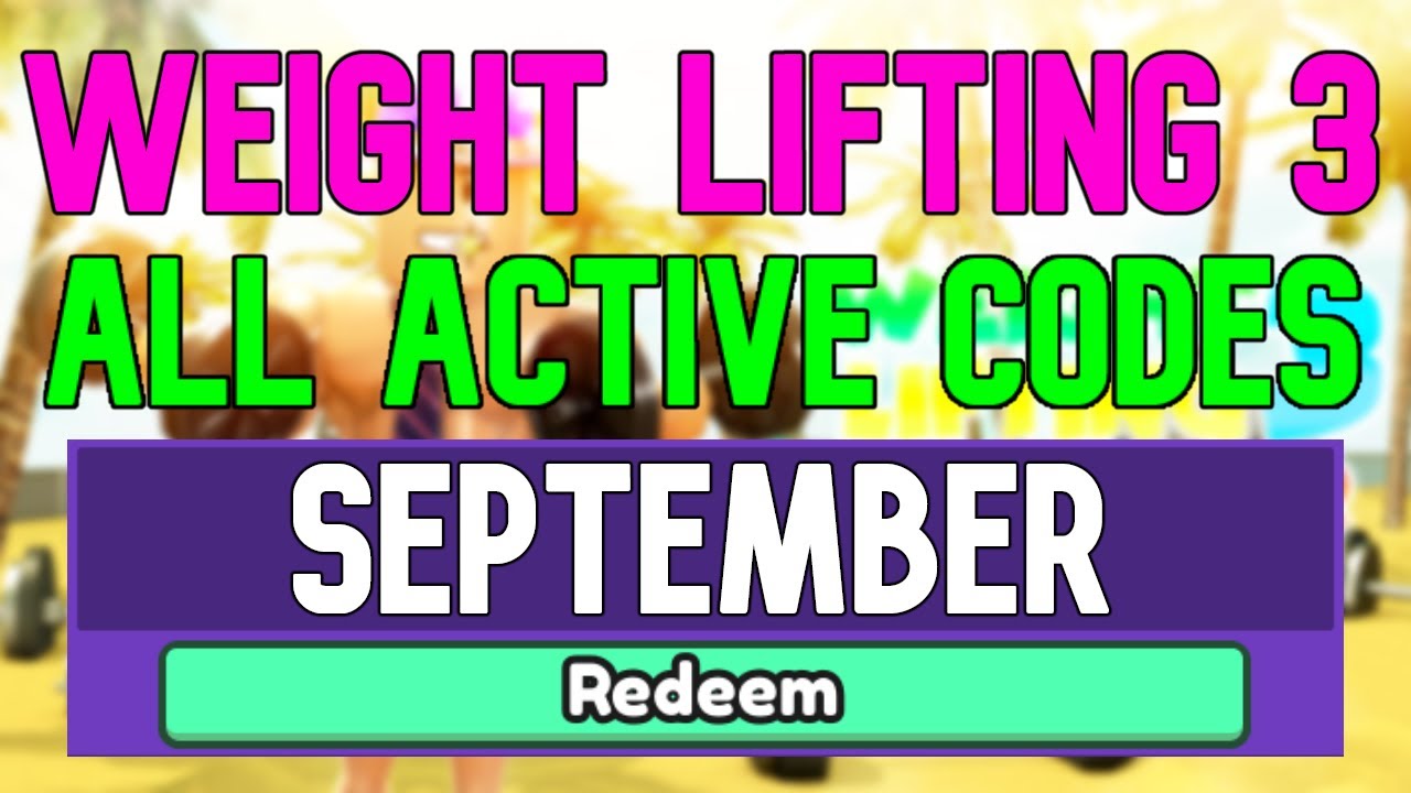 All New September 2022 Codes For ️Weight Lifting Simulator 3 ROBLOX ...