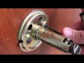 How to remove BRINKS door knob with hidden screws - FAST & EASY!