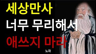 노자의 인생 조언 | 너무 무리하지 마라 | 편안한 삶 | 만족한 삶 | 인간관계 | 명언 | 지혜