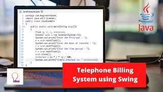 Telephone Billing System using Swing | Java Project