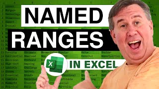 Excel - Using Excel Named Ranges to Simplify VLOOKUP to Another Worksheet - Episode 675