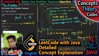 LeetCode 144 | Binary Tree Preorder Traversal | Java Solution Explained Step-by-Step