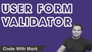 Best Javascript/jQuery User Form Validator - Code With Mark