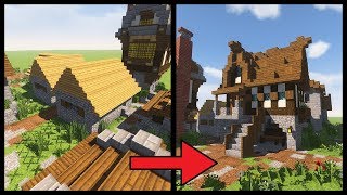 Minecraft Tutorial How To Transform A Minecraft Village Church Into A Library