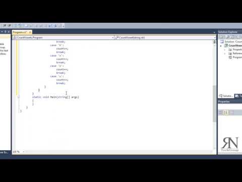 Count vowels in a string - C# Count vowels in a string - C#