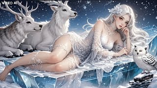 A Winter Sanctuary: The Girl and Her Mystical Beasts ❄️