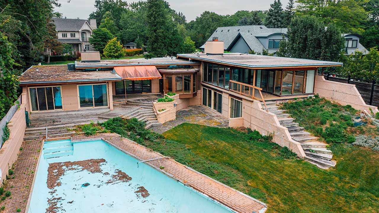 Millionaires Stunning Abandoned Lakefront Mid Century Modern Dream