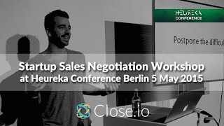 Heureka Conference Berlin - Sales Negotiation for Startups Workshop 1